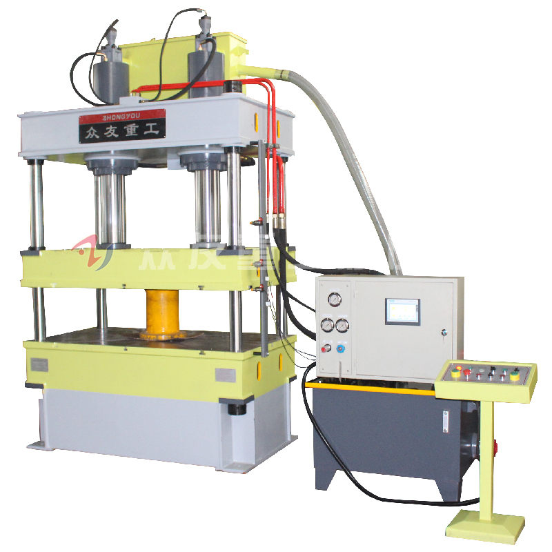 石墨柱成型四柱油压机不仅可以压制成型石墨柱