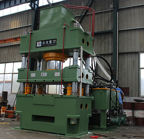 400t快速落料油压机 汽车齿轮轴承挤压成型 冷挤压成型液压机 400吨三梁四柱液压机 