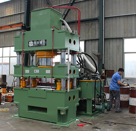 400t快速落料油压机 汽车齿轮轴承挤压成型 冷挤压成型液压机 400吨三梁四柱液压机 