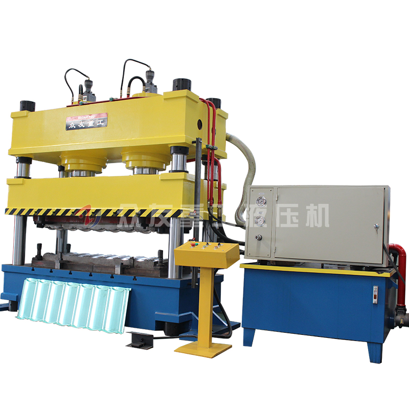 315吨双缸彩石瓦拉伸液压机 315吨金属瓦成型油压机 彩石金属瓦成型机