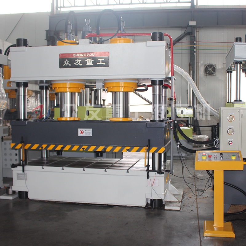 315吨彩石瓦拉伸双缸液压机 315吨金属瓦成型油压机