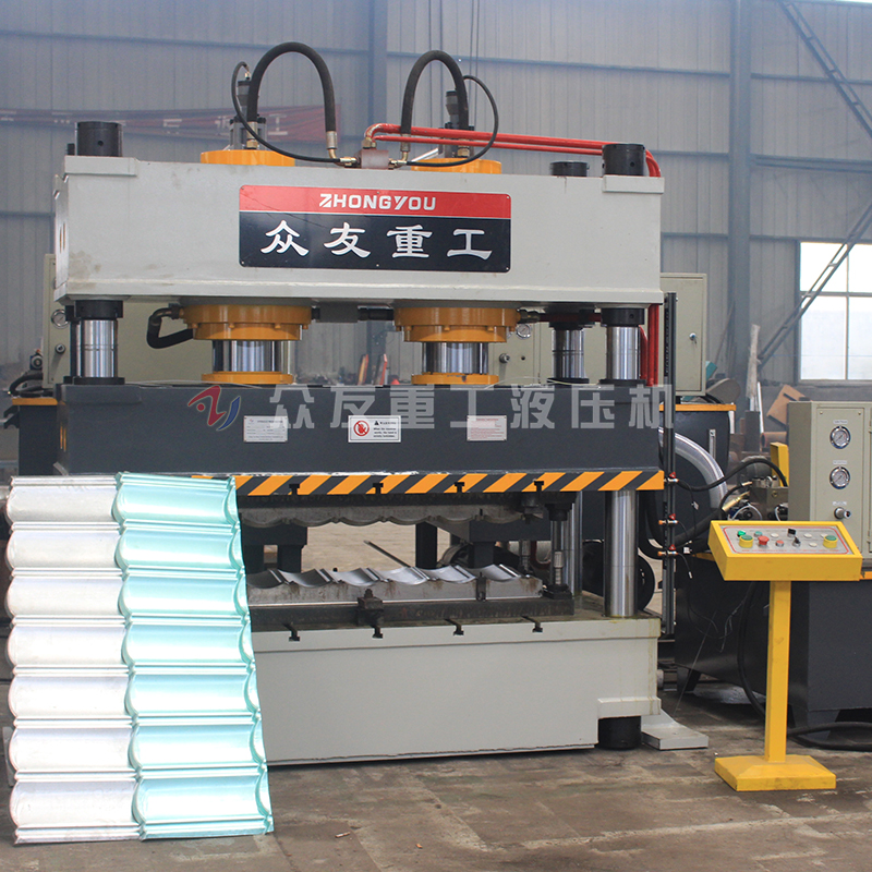315吨双缸彩石瓦拉伸液压机 315吨金属瓦油压机  彩钢瓦液压机