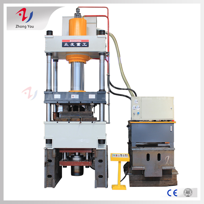 400吨猪食槽四柱液压机 400t金属拉伸成型油压机