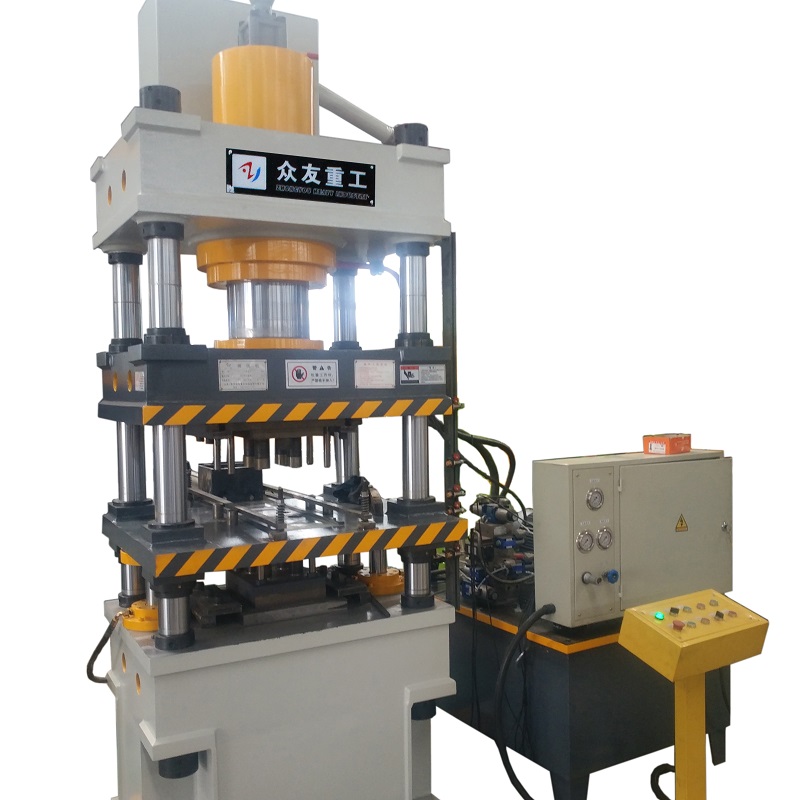 315吨四柱液压机常见故障剖析与扫除方法