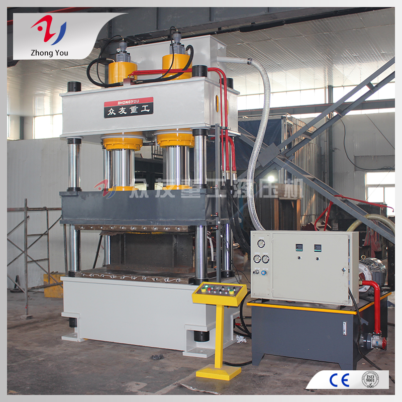 拼图四柱液压机下行不稳问题原因分析