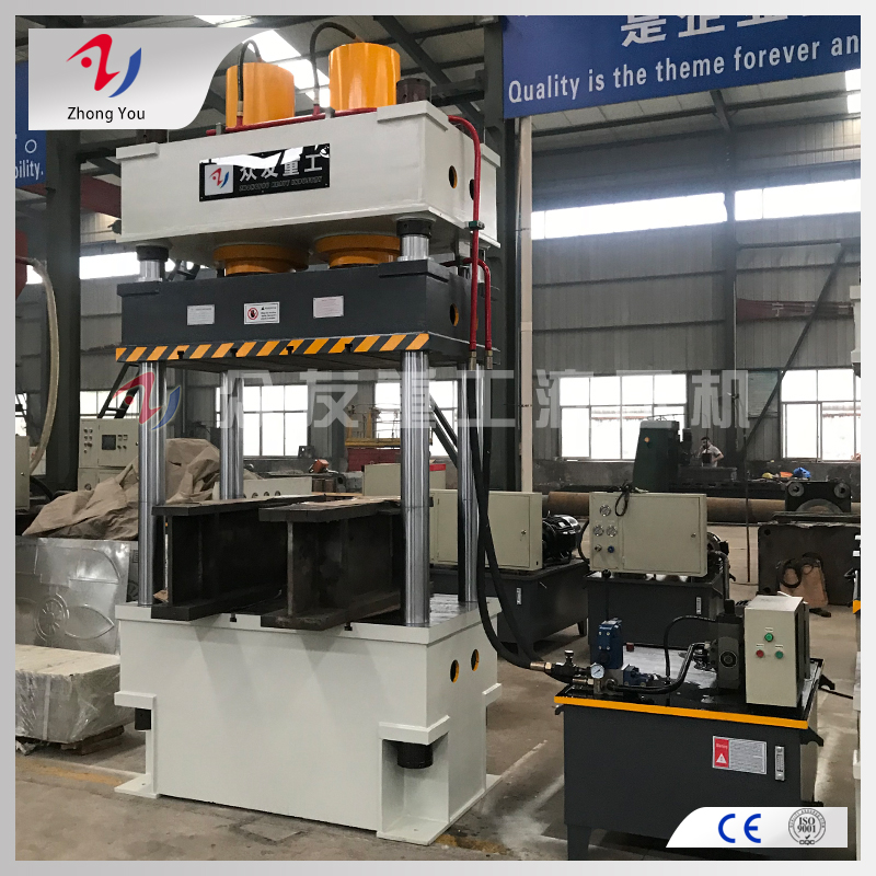 四柱液压机的缸筒为什么变形？