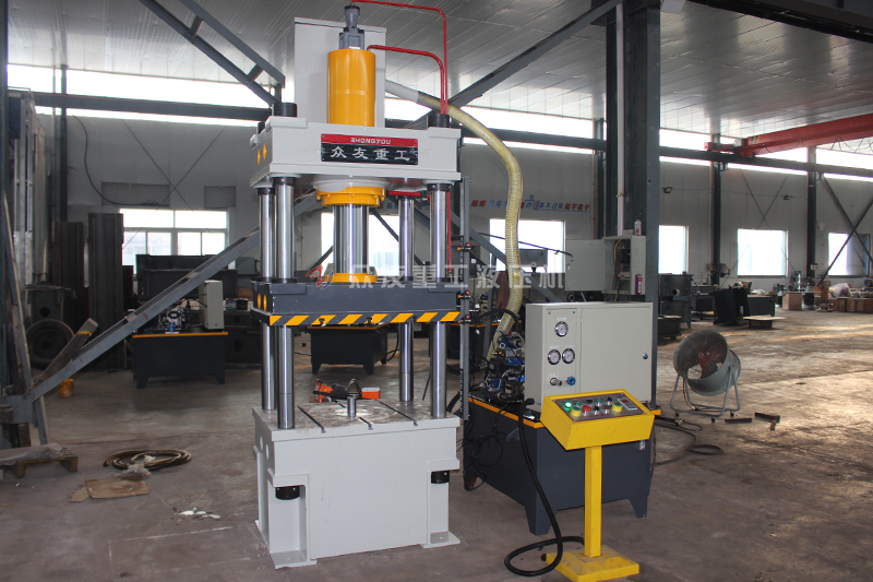 怎么预防315吨四柱液压机阀门漏水、漏气？液压机厂家解答