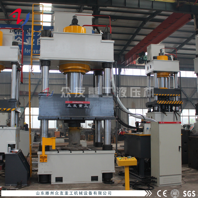 400t四柱液压机液压泵站渗油怎么办？液压机厂家解答