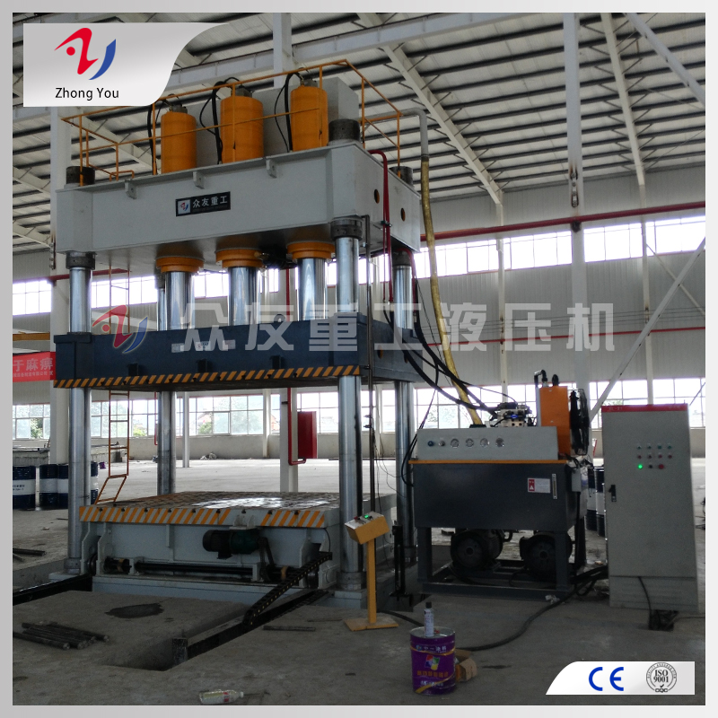 800吨四柱液压机供油压力过低怎么办？