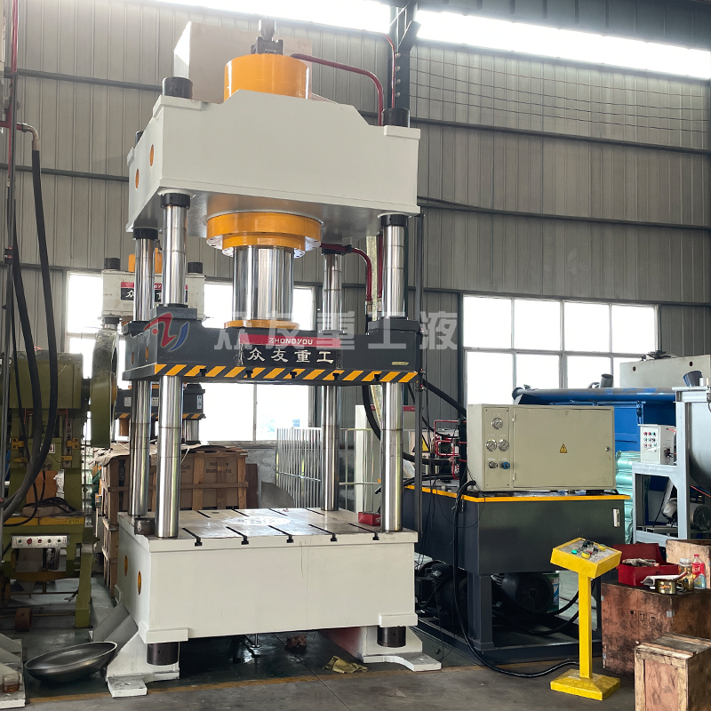 100吨四柱液压机缺油的原因及解决方案